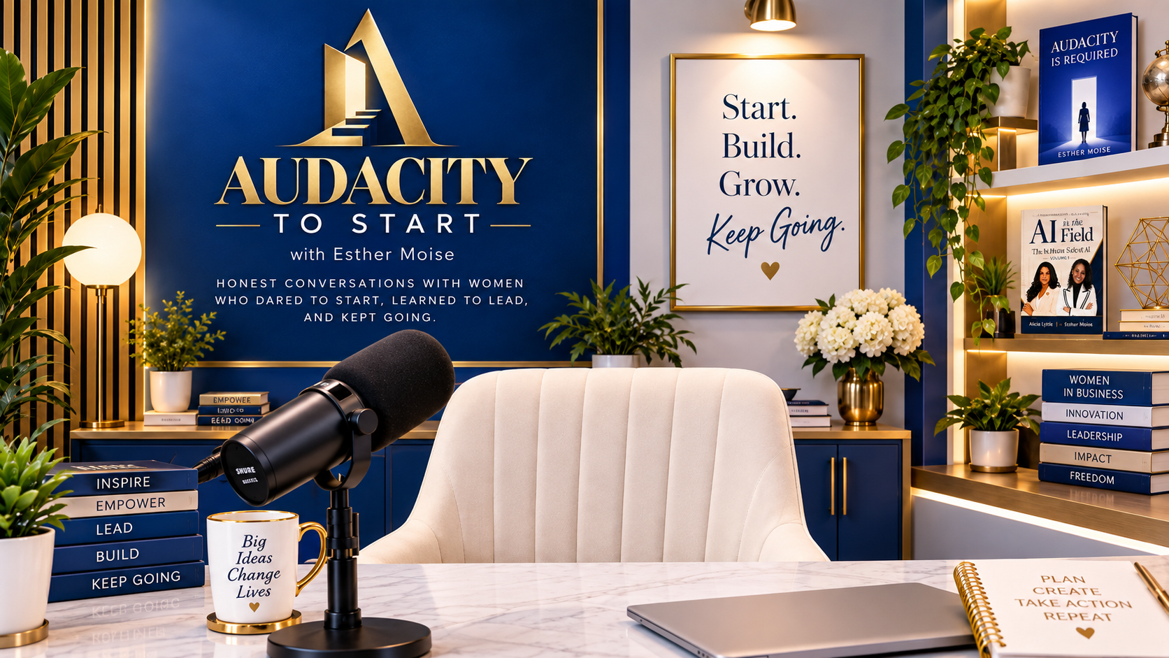 The Audacity to Start virtual podcast studio